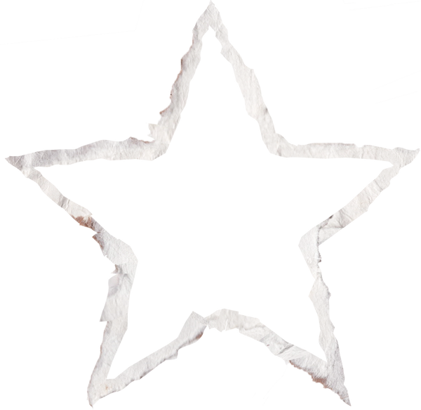 Star-Shaped Ripped Paper Style Frame
